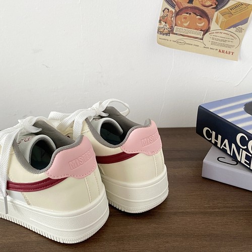 喜叔复古百搭星星板鞋女2025新款秋季厚底小白鞋学生休闲运动鞋男 - 图3