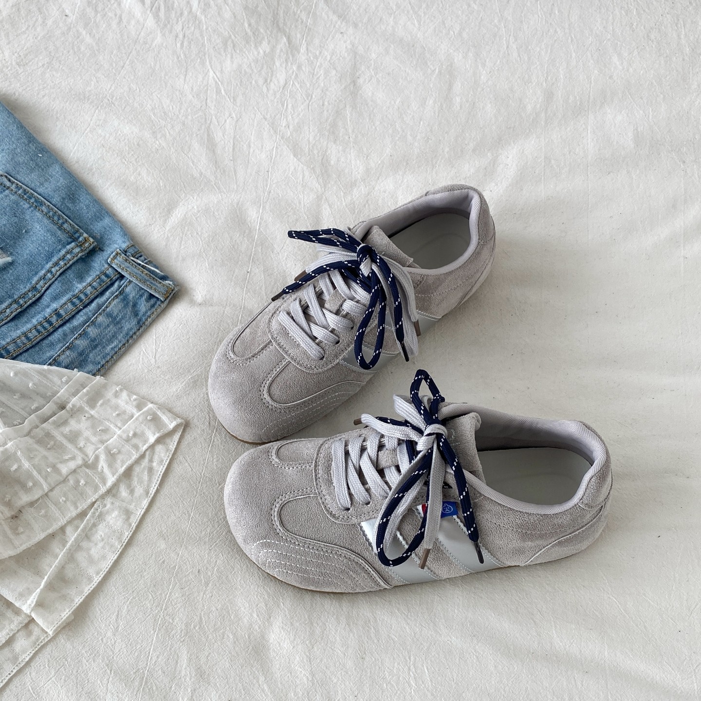 喜叔复古丑萌大头德训鞋女2026新款春季厚底小白鞋休闲运动板鞋子,淘宝优惠券,粉丝福利购,淘宝优惠卷