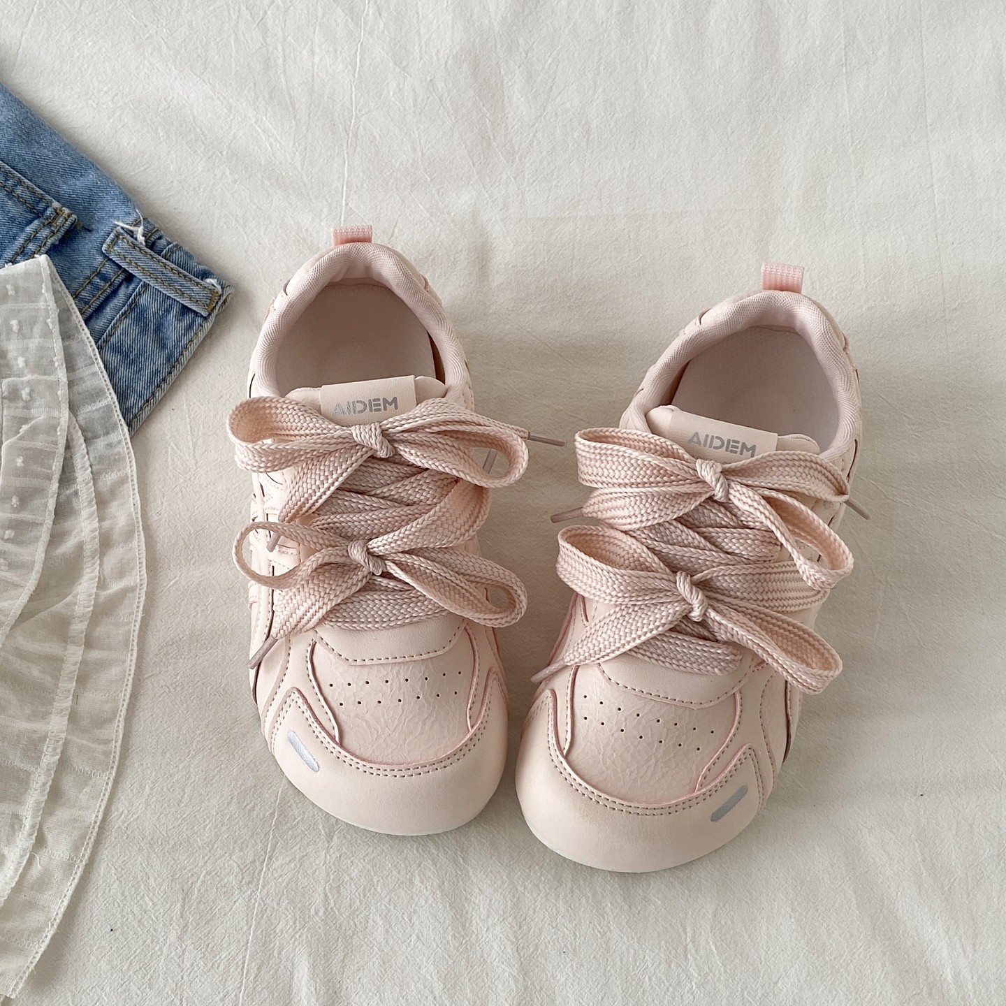 喜叔小众粉色德训板鞋女款2025新款夏季丑萌大头运动鞋软底阿甘鞋,淘宝优惠券,粉丝福利购,淘宝优惠卷