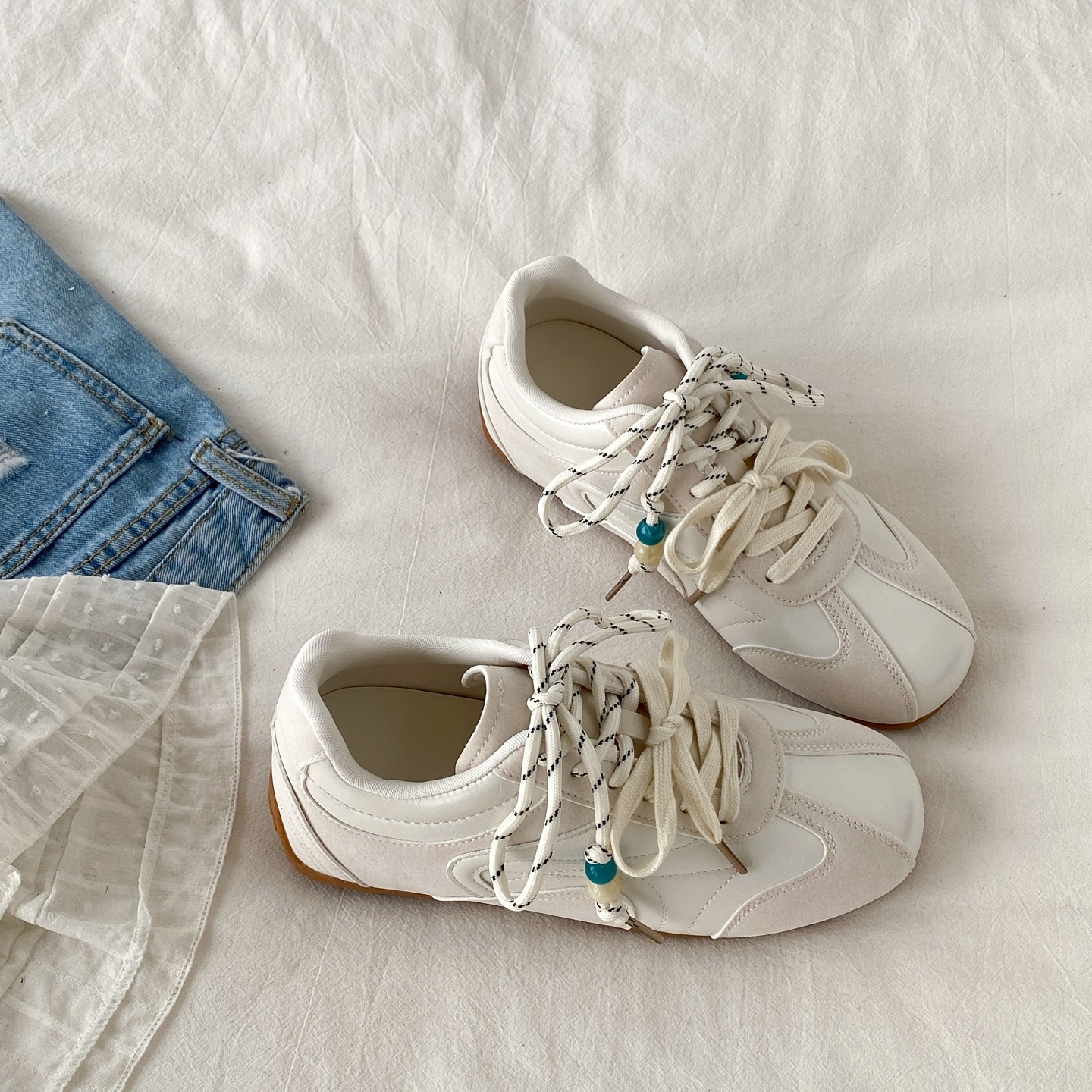 喜叔小众红色厚底内增高德训鞋女2026春季新款阿甘鞋运动休闲板鞋,淘宝优惠券,粉丝福利购,淘宝优惠卷