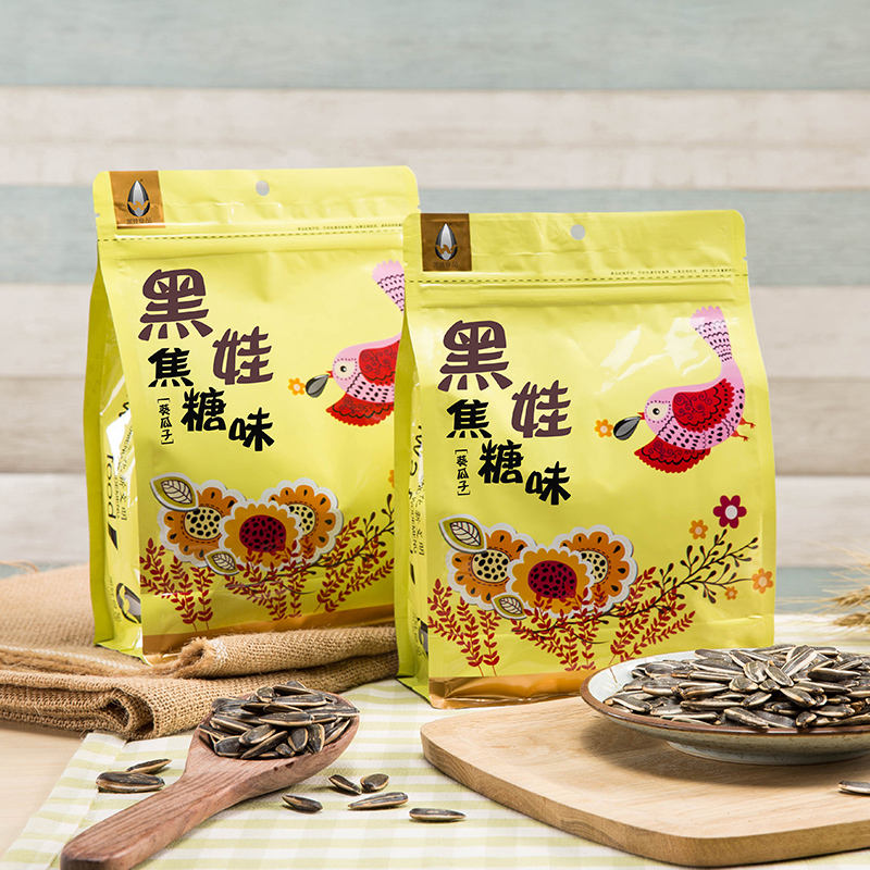 黑娃瓜子焦糖/山核桃味瓜子500g/袋*5袋装葵花籽炒货休闲零食批发-图2