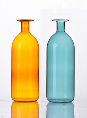 SHPIN MX彩色玻璃花创意ins桌面摆件家居装饰水培花器香薰瓶