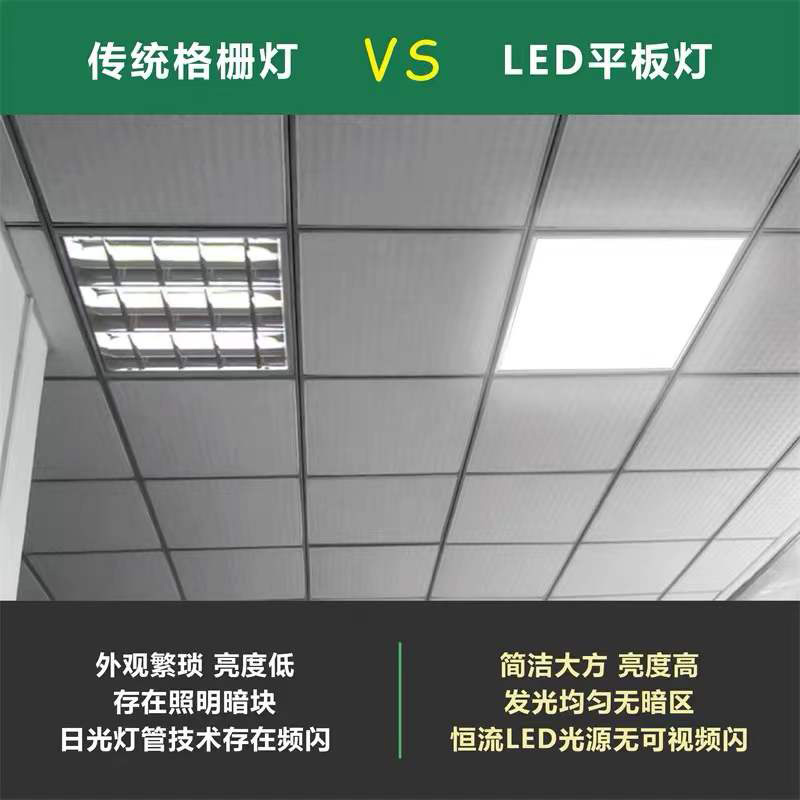 集成吊顶600x600led平板灯60x60面板灯石膏矿棉板铝扣板LED工程灯 - 图1