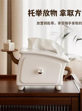 叉腰纸巾盒可爱客厅餐桌