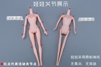 30 cm ຈີນ costume doll suit body naked doll Princess toy clothes 3D real eyes