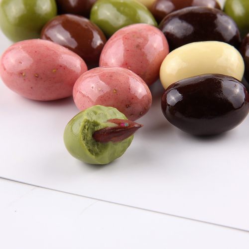 马来西亚原装进口零食beryls倍乐思多口味扁桃仁夹心巧克力豆罐装 - 图3