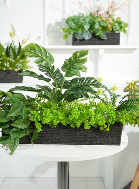 仿生花草栅栏造景室外装饰品假花