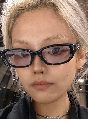 保罗雷朋欧美小框椭圆太阳镜女潮网红同款显脸小防紫外线复古方圆