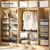 Yinghong drawer-type underwear storage box clothes wardrobe transparent plastic storage cabinet clothing with divided organizing box