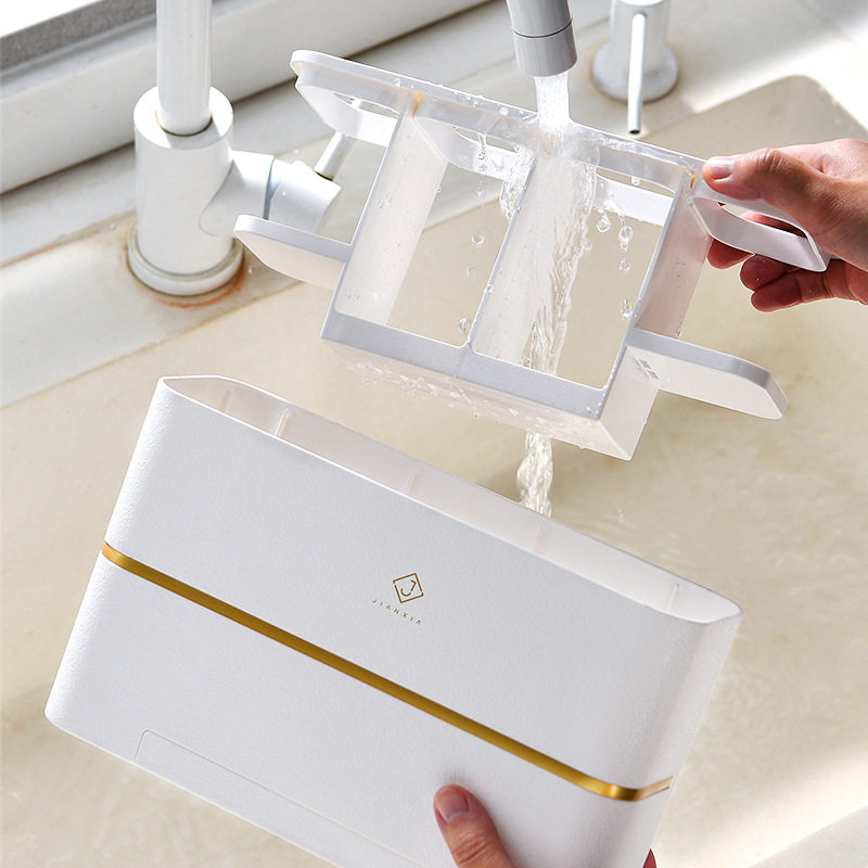 Chopstick tube wall-mounted high-end new home kitchen kuaizi spoon storage rack chopstick basket chopstick cage chopstick storage box