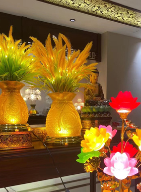 2025黄金麦穗琉璃花瓶开业