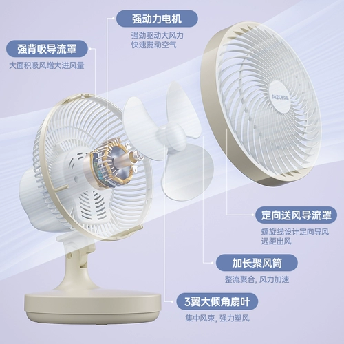 Aux Desktop Electric Fan Homeving Sound и тихий общежитие офис на рабочем столе маленький большой вентилятор циркуляции ветра
