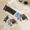 Dachshund special-shaped kitchen absorbent floor mat diatom mud