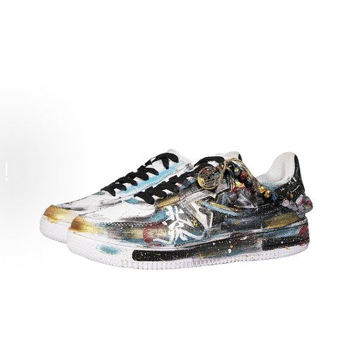 【定制球鞋】Xtep/特步 空军一号防滑运动风 板鞋881218319851-8 - 图1