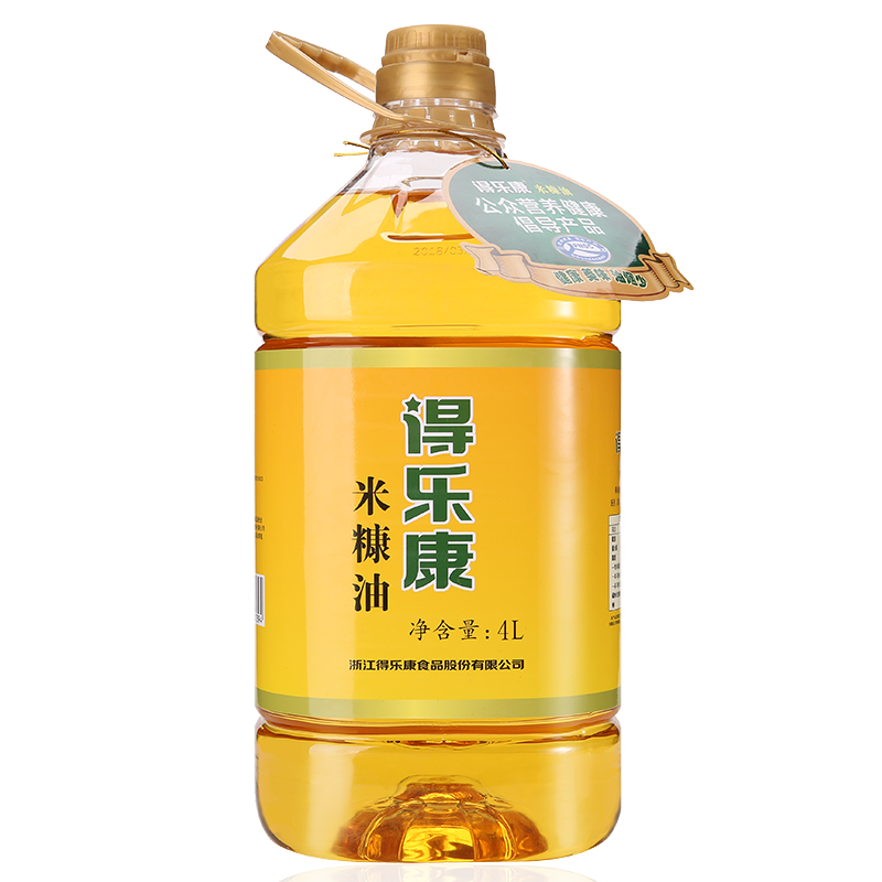 得乐康米糠油4L稻米油粮油食用油桶装家用一级稻米油-图3