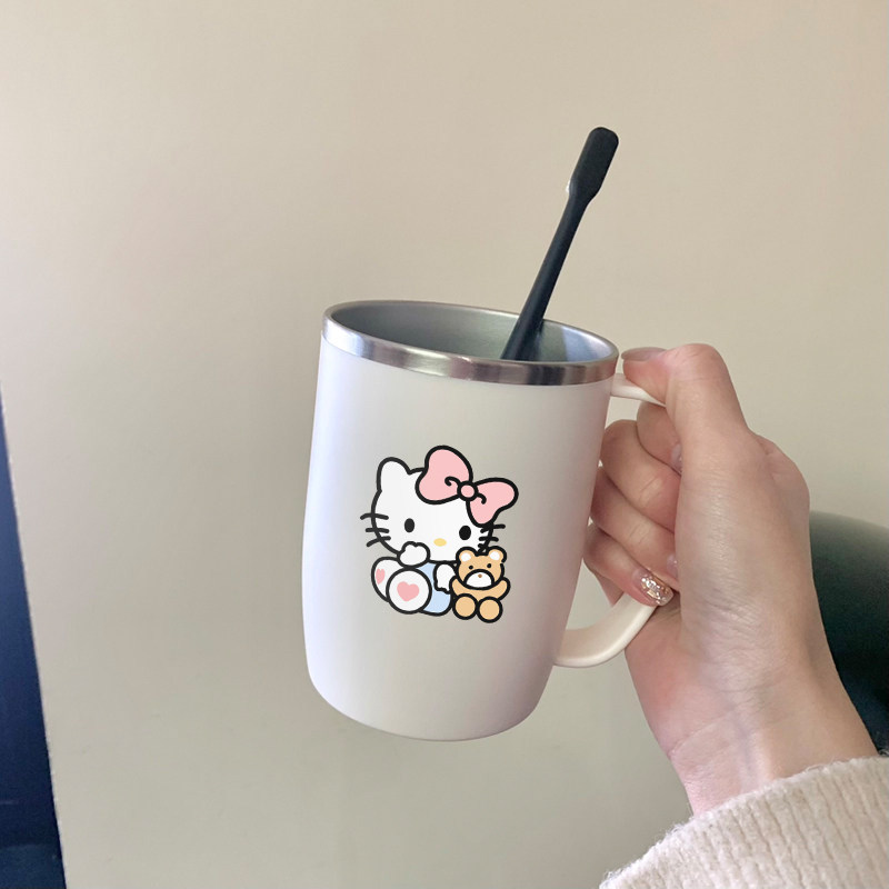 日式304不锈钢洗漱口杯防霉刷牙水杯子带手柄一家三口简约可爱ins,淘宝优惠券,粉丝福利购,淘宝优惠卷