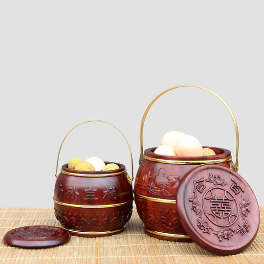 实木红木子孙桶红酸枝木雕单个子孙桶马桶婚庆结婚用品特大子孙桶