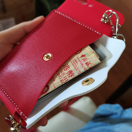 适用于OPPOA56手机壳斜跨背带挂绳PFVM10保护套软壳a56零钱包卡包手机套软壳挂脖 - 图0