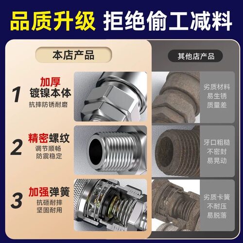 煤气管接头软管公母头8mm快速快插长尾气泵空压机配件气动C式10mm - 图0