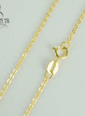 纯银镀黄金日韩风配饰十字链