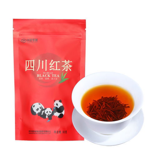 叙府龙芽川红工夫红茶茶叶特级袋装新茶自己喝高山中小叶种茶98克 - 图3
