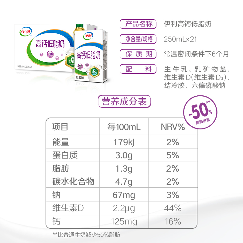 伊利官方旗舰店纯牛奶250ml*16盒整箱营养学生家庭限时抢