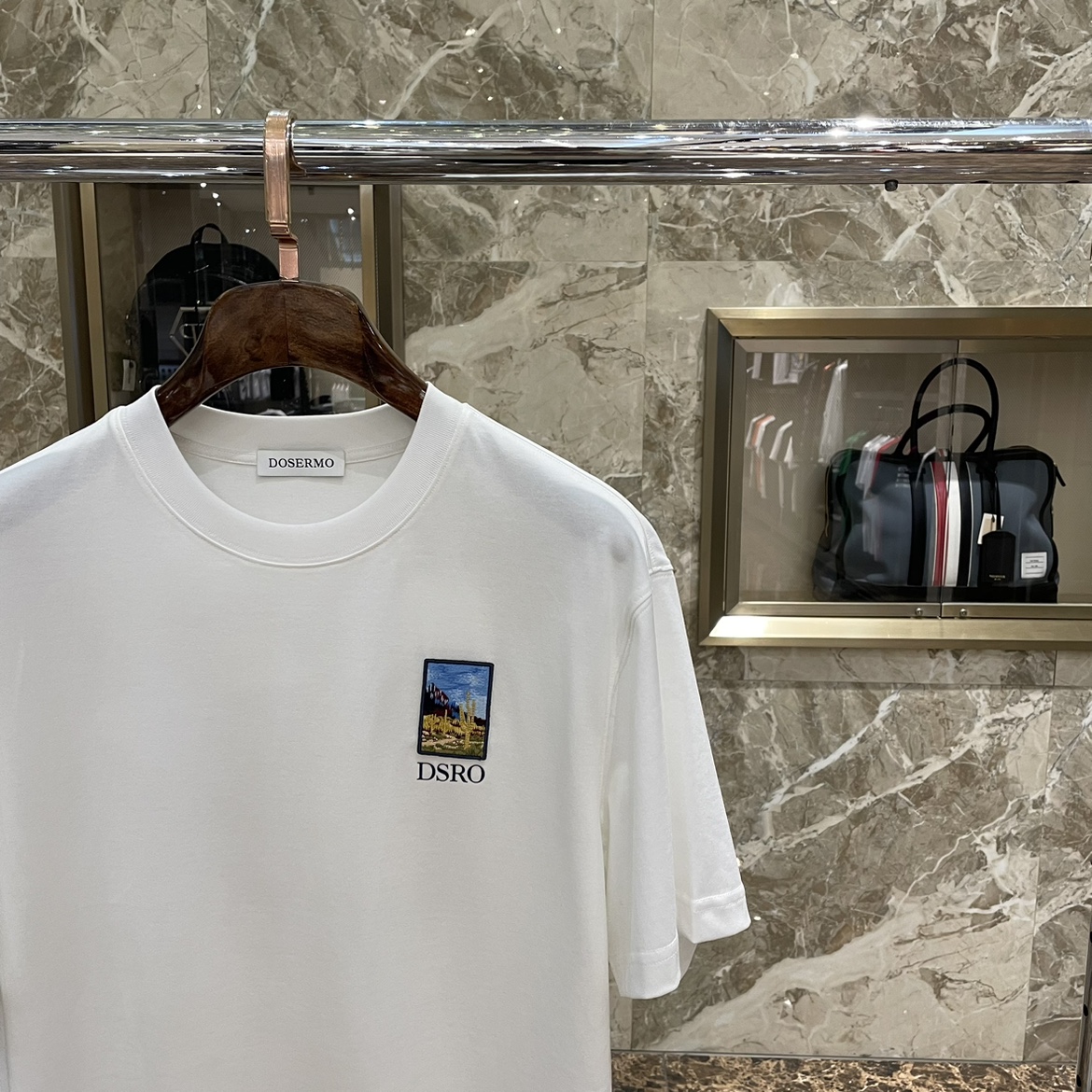 夏季新款DOSERMO丹西摩男装字母徽章短袖T恤衫正品060262137 - 图0