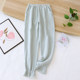 Sweet and fresh women's pure cotton trousers