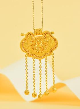 花丝镂空天子门生吊坠送礼