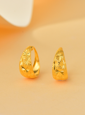 金包银满天星耳环简约百搭