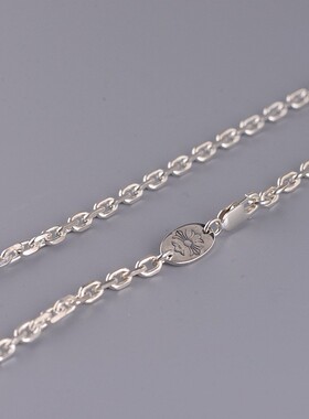 锁链纯银银项链男女款