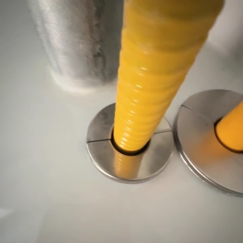 不锈钢管道装饰盖燃气热水器排烟管道遮丑环墙孔玻璃孔空调装饰盖 - 图1