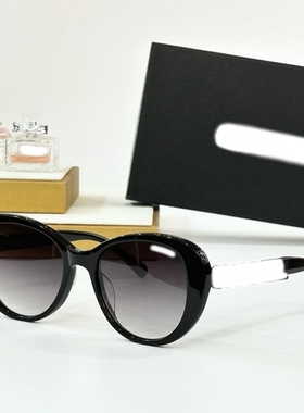欧美奢华不对称镜腿设计女潮墨镜