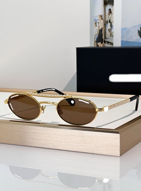 欧美复古优雅女珍珠奢华防晒墨镜