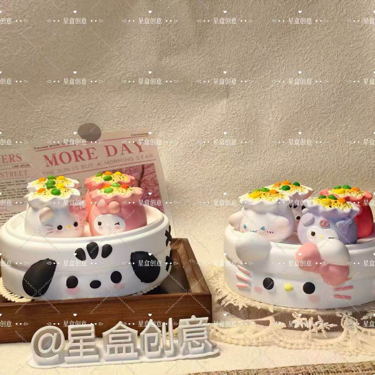 三丽鸥蒸笼石膏娃娃儿童玩具彩绘白模填色礼物小笼包烧麦大号蒸笼,淘宝优惠券,粉丝福利购,淘宝优惠卷