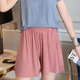 ໃສ່ໂສ້ງຂາສັ້ນແບບບາງໆ culottes ວ່າງ
