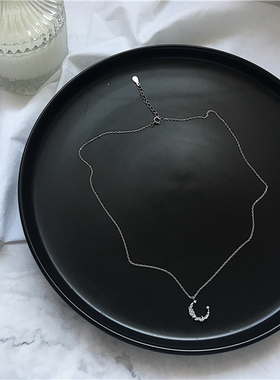 S925纯银吊坠项链锁骨链百搭新款