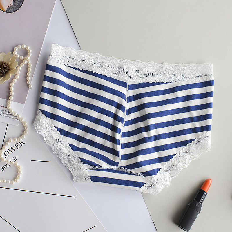 2025新款棉质女士内裤中腰性感夏季薄款无痕透气条纹透三角短裤,淘宝优惠券,粉丝福利购,淘宝优惠卷
