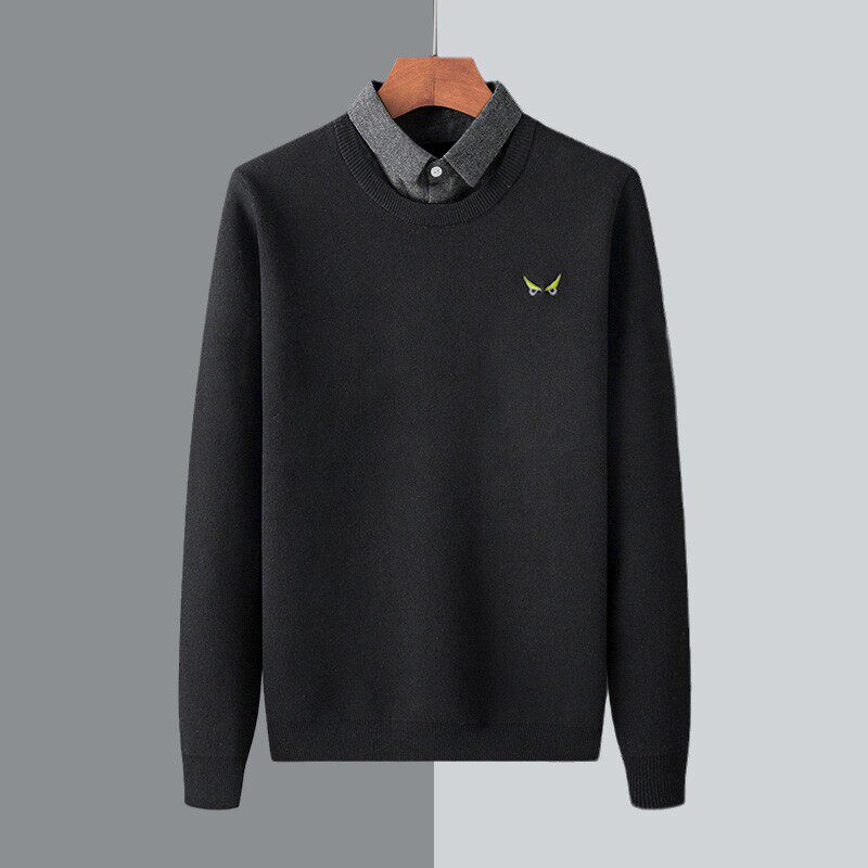 假两件毛衣男保暖2021 巧洋针织衫/毛衣