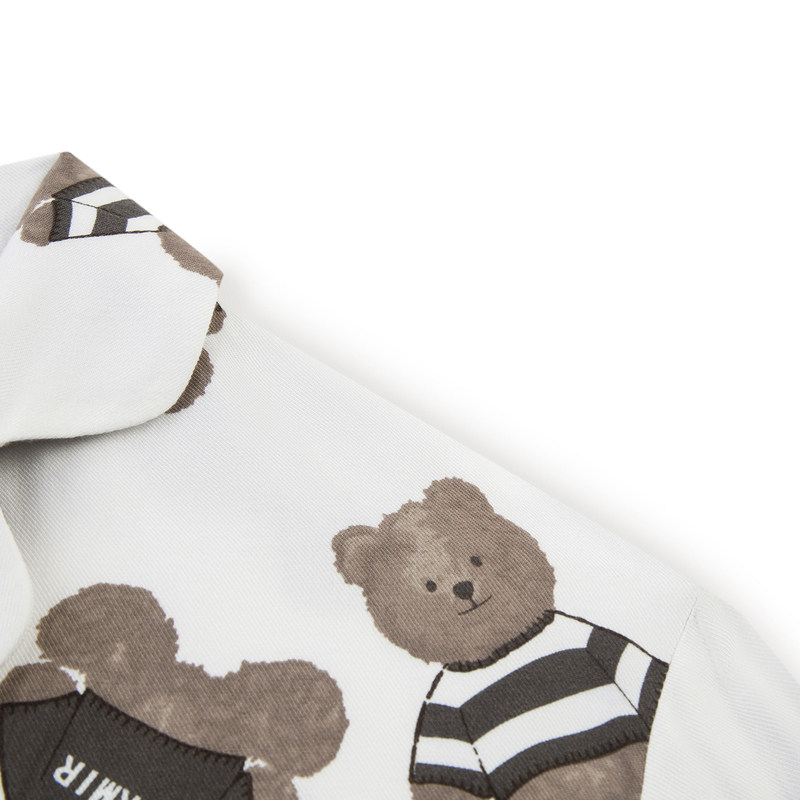 gxg男士夏天粘纤卡通熊长袖秋睡衣 gxg内衣睡衣/家居服套装