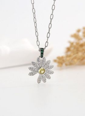 权志龙GD雏菊项链轻奢小众高级精致气质百搭锁骨链