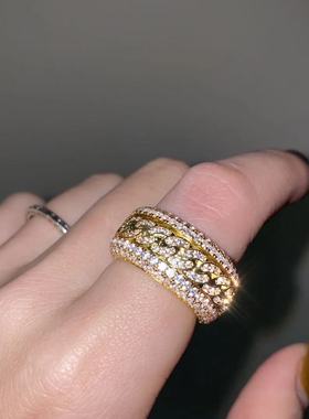 AMBUSH戒指制造镶锆石古巴蹦迪