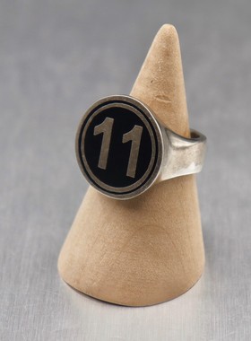 数字银色戒指银色数字