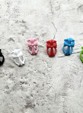 潮流十字架树脂橡胶戒指男女士小众复古朋克风格情侣彩色指环