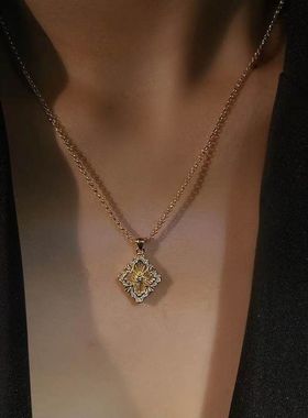 【K社制造】白贝双面带项链复古优雅气质百搭日常款颈