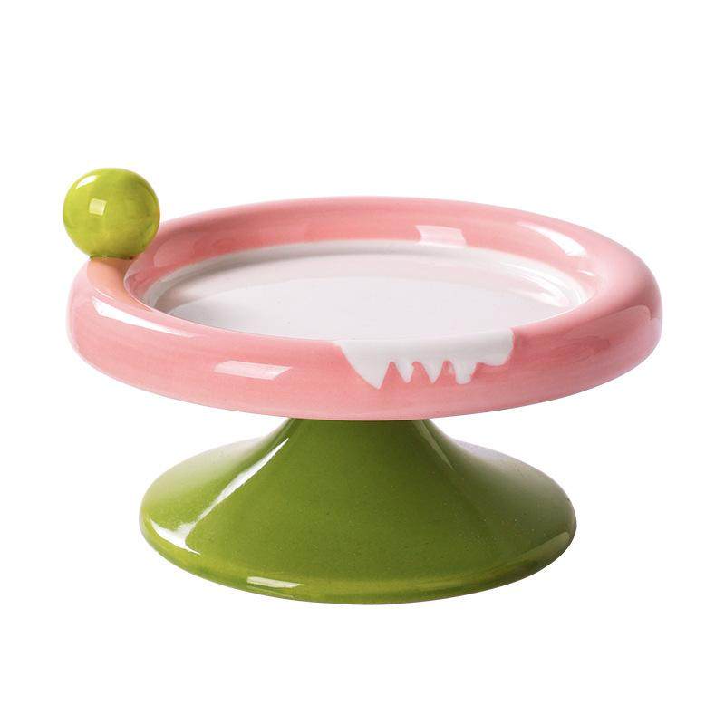 猫碗陶瓷猫食盆零食罐头盘大口径防黑下巴护颈慢食碗防打翻宠物碗,淘宝优惠券,粉丝福利购,淘宝优惠卷