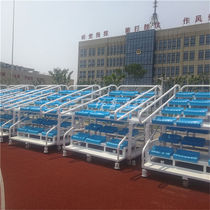 Fengjun School Athletic Competition Stadium Athletics Field View Bench Seat Telescopic End Cut 6 seats