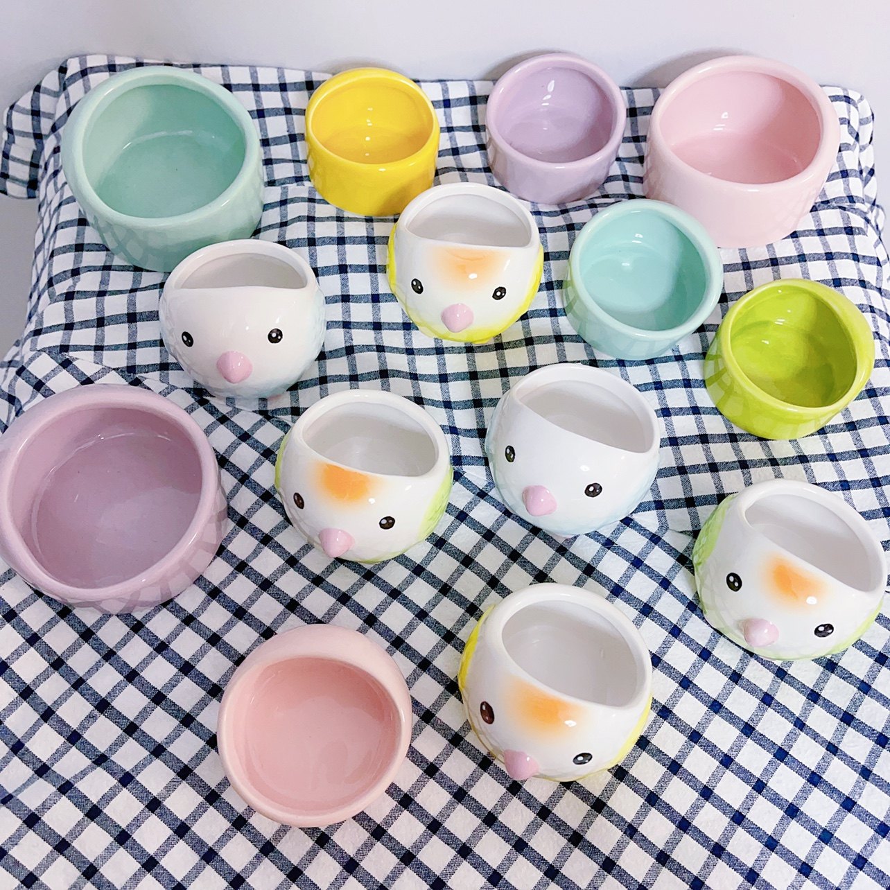 8玖-鹦鹉食盒陶瓷食罐食盆鸟杯防洒防溅食碗学吃小型宠物防打翻,淘宝优惠券,粉丝福利购,淘宝优惠卷