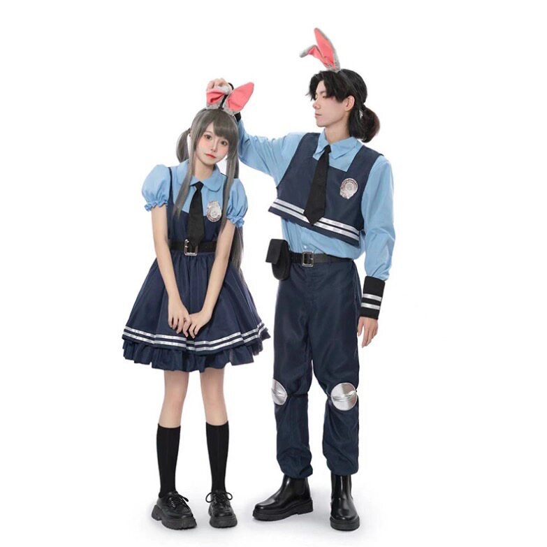 出租朱迪兔子拟人COS服装疯狂动物城兔子警官服男女成人款儿童裙,淘宝优惠券,粉丝福利购,淘宝优惠卷