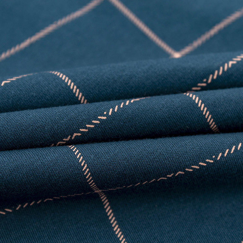 男夏季情侣款一对纯棉长款睡袍 优美纺睡袍/浴袍